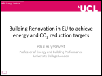 Building Renovation in EU to Achieve Energy and CO2 Reduction Targets