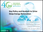 Key Policy and Analysis to Drive Deep Energy Renovation