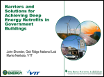 Barriers and Solutions for Achieving Deep Energy Retrofits in Government Buildings