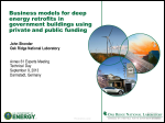 Business models for deep energy retrofits in government buildings using private and public funding