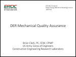 DER Mechanical Quality Assurance