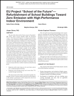 EU Project “School of the Future”— Refurbishment of School Buildings Toward Zero Emission with High-Performance Indoor Environment