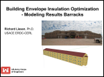 Building Envelope Insulation Optimization – Modeling Results