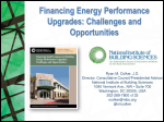 Financing Energy Performance Upgrades: Challenges and Opportunities