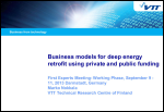 Business models for deep energy retrofit using private and public funding